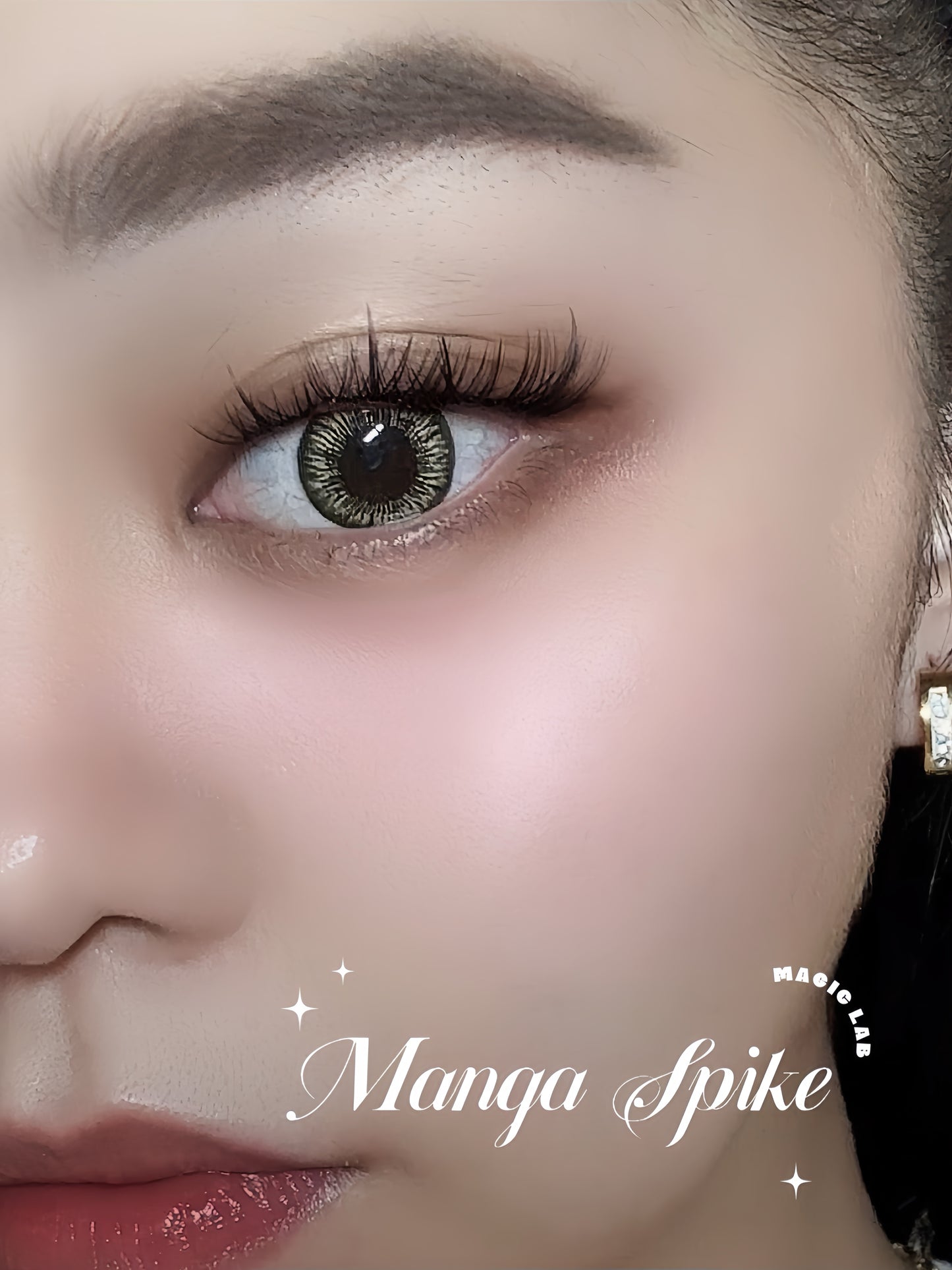 Manga spike press on lash
